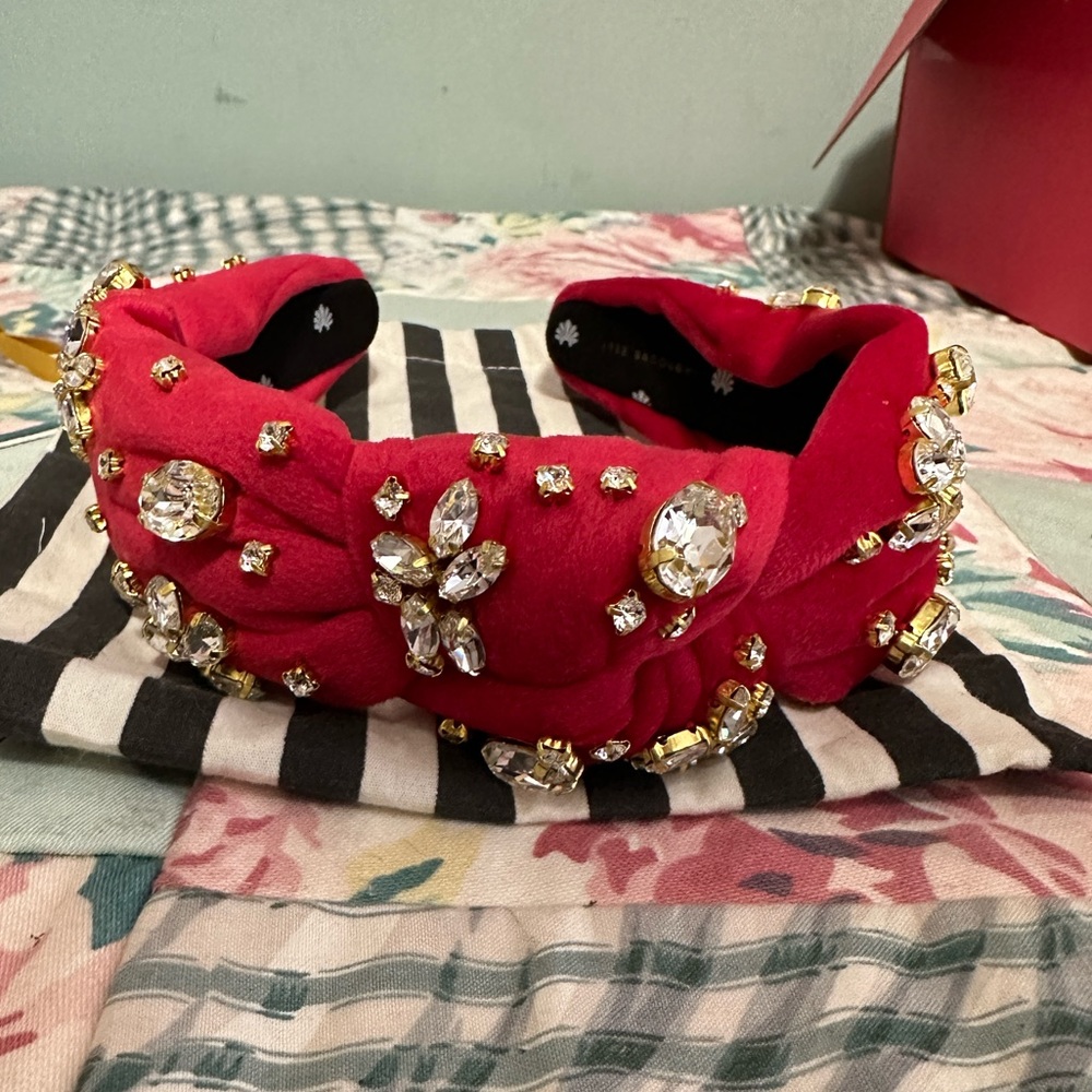 Lele Sadoughi Crimson Swarovski Headband